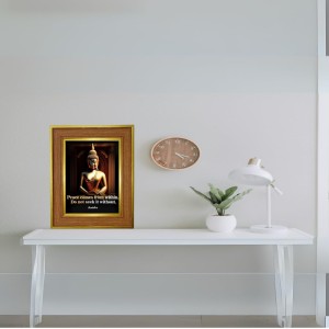 Lord Buddha Photo Frame 14x18 Inches-Brown Wooden Frame For Home, Office & Temple Decoration And Gifting (F6296) Lord Buddha Photo Frame 14x18 Inches-Brown Wooden Frame For Home, Office & Temple Decoration And Gifting (F6296)