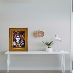 Lord Shiva Photo Frame 10x14 Inches-Brown Wooden Frame For Home, Office & Temple Decoration And Gifting (F6250) Lord Shiva Photo Frame 10x14 Inches-Brown Wooden Frame For Home, Office & Temple Decoration And Gifting (F6250)