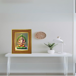 Lord Ganesha Ji Photo Frame 10x14 Inches-Brown Wooden Frame For Home, Office & Temple Decoration And Gifting (F6242) Lord Ganesha Ji Photo Frame 10x14 Inches-Brown Wooden Frame For Home, Office & Temple Decoration And Gifting (F6242)