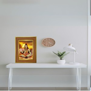 Bholenath Baba Photo Frame 10x14 Inches-Brown Wooden Frame For Home, Office & Temple Decoration And Gifting (F6270) Bholenath Baba Photo Frame 10x14 Inches-Brown Wooden Frame For Home, Office & Temple Decoration And Gifting (F6270)