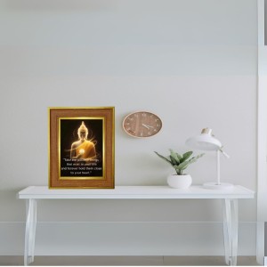 Lord Buddha Photo Frame 16x20 Inches-Brown Wooden Frame For Home, Office & Temple Decoration And Gifting (F6306) Lord Buddha Photo Frame 16x20 Inches-Brown Wooden Frame For Home, Office & Temple Decoration And Gifting (F6306)