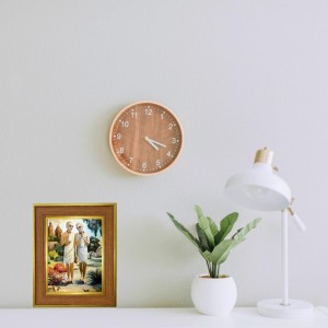 Gourangaa Mahaprabhu And Nityananda Mahaprabhu. Photo Frame 18x22 Inches-Brown Wooden Frame For Home, Office & Temple Decoration And Gifting (F6416)