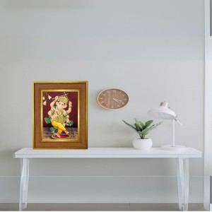 Lord Ganeshaa Photo Frame 14x18 Inches-Brown Wooden Frame For Home, Office & Temple Decoration And Gifting (F6285) Lord Ganeshaa Photo Frame 14x18 Inches-Brown Wooden Frame For Home, Office & Temple Decoration And Gifting (F6285)