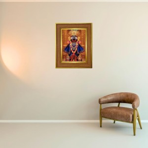 Lord Jaganath Photo Frame 10x14 Inches-Brown Wooden Frame For Home, Office & Temple Decoration And Gifting (F6245) Lord Jaganath Photo Frame 10x14 Inches-Brown Wooden Frame For Home, Office & Temple Decoration And Gifting (F6245)