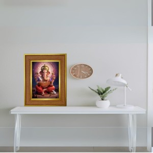 Lord Ganeshaa Photo Frame 14x18 Inches-Brown Wooden Frame For Home, Office & Temple Decoration And Gifting (F6275) Lord Ganeshaa Photo Frame 14x18 Inches-Brown Wooden Frame For Home, Office & Temple Decoration And Gifting (F6275)