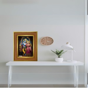 Shree Radha Krishna Photo Frame 10x14 Inches-Brown Wooden Frame For Home, Office & Temple Decoration And Gifting (F6273) Shree Radha Krishna Photo Frame 10x14 Inches-Brown Wooden Frame For Home, Office & Temple Decoration And Gifting (F6273)