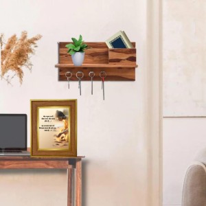 Lord Buddha Photo Frame 10x14 Inches-Brown Wooden Frame For Home, Office & Temple Decoration And Gifting (F6340)