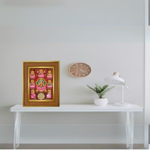 Mata Lakshmi Photo Frame 14x18 Inches-Brown Wooden Frame For Home, Office & Temple Decoration And Gifting (F6251) Mata Lakshmi Photo Frame 14x18 Inches-Brown Wooden Frame For Home, Office & Temple Decoration And Gifting (F6251)