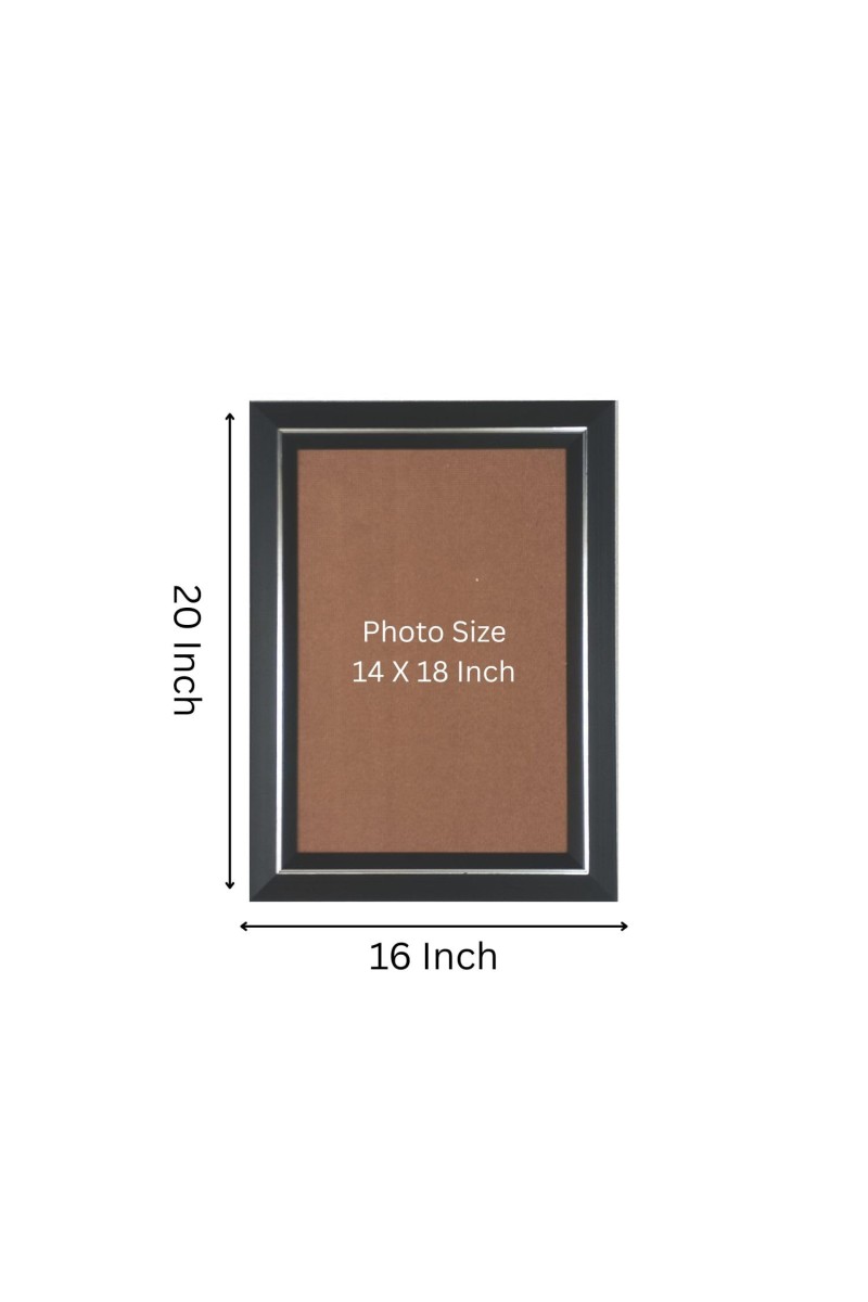 White Horse Photo Wall & Table Frame | 16x20 Inch Black Designer | Perfect For Gifting & Home Decor (F9622)