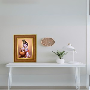 Little Gopal Photo Frame 16x20 Inches-Brown Wooden Frame For Home, Office & Temple Decoration And Gifting (F6266) Little Gopal Photo Frame 16x20 Inches-Brown Wooden Frame For Home, Office & Temple Decoration And Gifting (F6266)