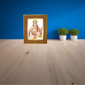 Hanuman Ji Photo Frame 12x16 Inches-Brown Wooden Frame For Home, Office & Temple Decoration And Gifting (F6365) Hanuman Ji Photo Frame 12x16 Inches-Brown Wooden Frame For Home, Office & Temple Decoration And Gifting (F6365)