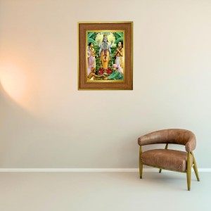 Sri Sathya Narayana Swami Photo Frame 10x14 Inches-Brown Wooden Frame For Home, Office & Temple Decoration And Gifting (F6236) Sri Sathya Narayana Swami Photo Frame 10x14 Inches-Brown Wooden Frame For Home, Office & Temple Decoration And Gifting (F6236)