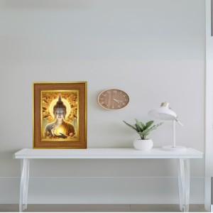 Lord Buddha Photo Frame 16x20 Inches-Brown Wooden Frame For Home, Office & Temple Decoration And Gifting (F6248) Lord Buddha Photo Frame 16x20 Inches-Brown Wooden Frame For Home, Office & Temple Decoration And Gifting (F6248)