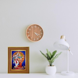 Radha Krishna Photo Frame 14x18 Inches-Brown Wooden Frame For Home, Office & Temple Decoration And Gifting (F6417) Radha Krishna Photo Frame 14x18 Inches-Brown Wooden Frame For Home, Office & Temple Decoration And Gifting (F6417)