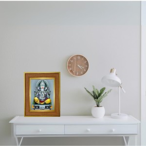 Lord Ganeshaa Photo Frame 18x22 Inches-Brown Wooden Frame For Home, Office & Temple Decoration And Gifting (F6415) Lord Ganeshaa Photo Frame 18x22 Inches-Brown Wooden Frame For Home, Office & Temple Decoration And Gifting (F6415)
