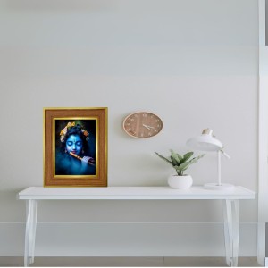 Lord Krishna Photo Frame 12x16 Inches-Brown Wooden Frame For Home, Office & Temple Decoration And Gifting (F6263) Lord Krishna Photo Frame 12x16 Inches-Brown Wooden Frame For Home, Office & Temple Decoration And Gifting (F6263)