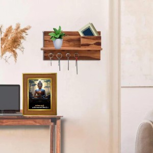 Gautam Buddha Photo Frame 10x14 Inches-Brown Wooden Frame For Home, Office & Temple Decoration And Gifting (F6332) Gautam Buddha Photo Frame 10x14 Inches-Brown Wooden Frame For Home, Office & Temple Decoration And Gifting (F6332)