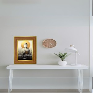 Lord Buddha Photo Frame 16x20 Inches-Brown Wooden Frame For Home, Office & Temple Decoration And Gifting (F6305) Lord Buddha Photo Frame 16x20 Inches-Brown Wooden Frame For Home, Office & Temple Decoration And Gifting (F6305)