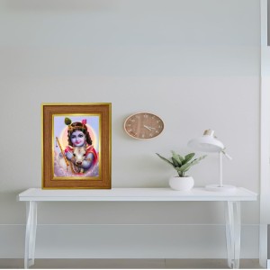 Bal Murali Krishna Photo Frame 10x14 Inches-Brown Wooden Frame For Home, Office & Temple Decoration And Gifting (F6277) Bal Murali Krishna Photo Frame 10x14 Inches-Brown Wooden Frame For Home, Office & Temple Decoration And Gifting (F6277)