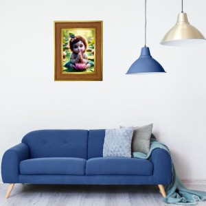 Bal Gopal Photo Frame 10x14 Inches-Brown Wooden Frame For Home, Office & Temple Decoration And Gifting (F6394) Bal Gopal Photo Frame 10x14 Inches-Brown Wooden Frame For Home, Office & Temple Decoration And Gifting (F6394)