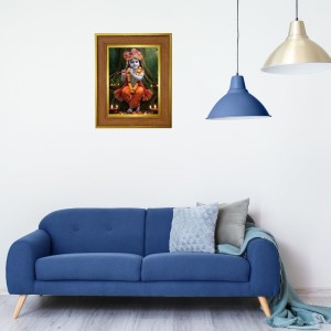Divine Little Krishna Photo Frame 10x14 Inches-Brown Wooden Frame For Home, Office & Temple Decoration And Gifting (F6386) Divine Little Krishna Photo Frame 10x14 Inches-Brown Wooden Frame For Home, Office & Temple Decoration And Gifting (F6386)