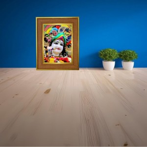 Sri Krishna Photo Frame 10x14 Inches-Brown Wooden Frame For Home, Office & Temple Decoration And Gifting (F6361) Sri Krishna Photo Frame 10x14 Inches-Brown Wooden Frame For Home, Office & Temple Decoration And Gifting (F6361)