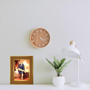 Sai Baba Photo Frame 10x14 Inches-Brown Wooden Frame For Home, Office & Temple Decoration And Gifting (F6428) Sai Baba Photo Frame 10x14 Inches-Brown Wooden Frame For Home, Office & Temple Decoration And Gifting (F6428)