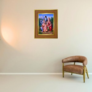 Lord Shiva Family Photo Frame 10x14 Inches-Brown Wooden Frame For Home, Office & Temple Decoration And Gifting (F6243) Lord Shiva Family Photo Frame 10x14 Inches-Brown Wooden Frame For Home, Office & Temple Decoration And Gifting (F6243)