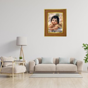 Bal Gopal Photo Frame 10x14 Inches-Brown Wooden Frame For Home, Office & Temple Decoration And Gifting (F6384) Bal Gopal Photo Frame 10x14 Inches-Brown Wooden Frame For Home, Office & Temple Decoration And Gifting (F6384)