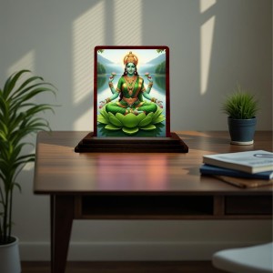 Car Desk/Table Top Goddess Lakshmi Wooden Photo Stand 3x4 Inches, Compact & Stylish Spiritual Display For Car, Home & Office (Pack Of 1) (F15135) Car Desk/Table Top Goddess Lakshmi Wooden Photo Stand 3x4 Inches, Compact & Stylish Spiritual Display For Car, Home & Office (Pack Of 1) (F15135)