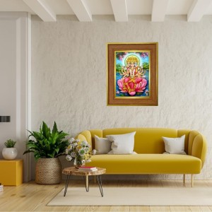 Panchmukhi Lakhsmi Photo Frame 10x14 Inches-Brown Wooden Frame For Home, Office & Temple Decoration And Gifting (F6414) Panchmukhi Lakhsmi Photo Frame 10x14 Inches-Brown Wooden Frame For Home, Office & Temple Decoration And Gifting (F6414)