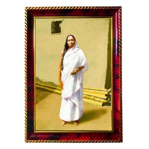 Sri Sarada Devi Photo Frame For Wall & Table | 7x9 Inch Golden Cherry Finish | Decorative Sri Sarada Devi Photo Frame For Home, Office & Pooja Room (F11584) Sri Sarada Devi Photo Frame For Wall & Table | 7x9 Inch Golden Cherry Finish | Decorative Sri Sarada Devi Photo Frame For Home, Office & Pooja Room (F11584)
