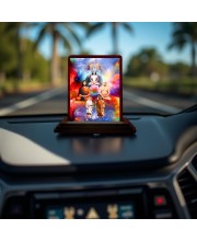 Car Desk/Table Top Mahavathar Babaji Wooden Photo Stand 3x4 Inches, Compact & Stylish Spiritual Display For Car, Home & Office (Pack Of 1) (F14318)