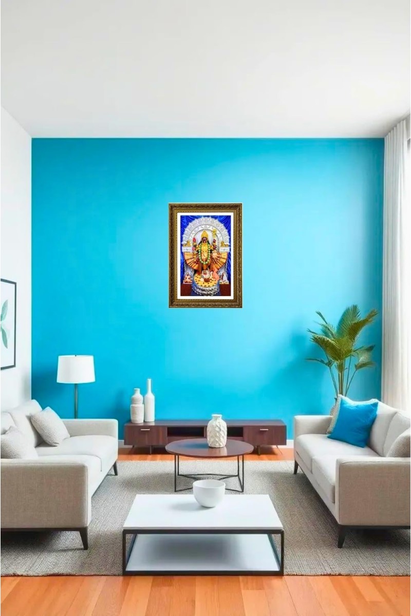 Maa Kaali Big Photo Frame - 20x28 Inches For Home,Temple & Office Decoration (F11085)