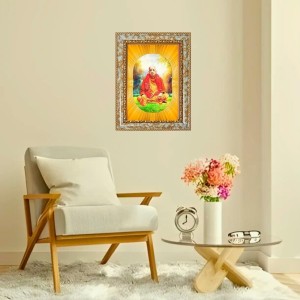 A.C. Bhaktivedanta Swami Prabhupada Spiritual Guru Digital Photo In Designer Frame, Size 8x12 Inch | Hindu Religious Picture For Home Temple, Office & Gift | Wall Art & Pooja Decor (F10492)