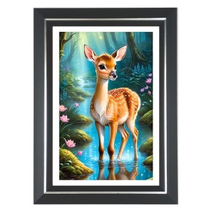 Deer Photo Wall & Table Frame | 10x14 Inch Black Designer | Perfect For Gifting & Home Decor (F9651) Deer Photo Wall & Table Frame | 10x14 Inch Black Designer | Perfect For Gifting & Home Decor (F9651)