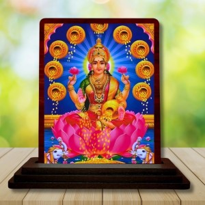 Car Desk/Table Top Maa Laxmi Wooden Photo Stand 3x4 Inches, Compact & Stylish Spiritual Display For Car, Home & Office (Pack Of 1) (F15107) Car Desk/Table Top Maa Laxmi Wooden Photo Stand 3x4 Inches, Compact & Stylish Spiritual Display For Car, Home & Office (Pack Of 1) (F15107)