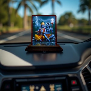Car Desk/Table Top Lord Shankar Krishna Wooden Photo Stand 3x4 Inches, Compact & Stylish Spiritual Display For Car, Home & Office (Pack Of 1) (F15052) Car Desk/Table Top Lord Shankar Krishna Wooden Photo Stand 3x4 Inches, Compact & Stylish Spiritual Display For Car, Home & Office (Pack Of 1) (F15052)