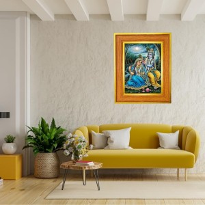 Radha And Krishna Photo Frame 16x20 Inches-Brown Wooden Frame For Home, Office & Temple Decoration And Gifting (F6481) Radha And Krishna Photo Frame 16x20 Inches-Brown Wooden Frame For Home, Office & Temple Decoration And Gifting (F6481)