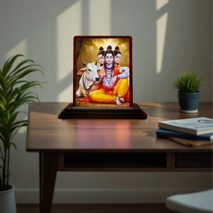 Car Desk/Table Top Lord Datta Wooden Photo Stand 3x4 Inches, Compact & Stylish Spiritual Display For Car, Home & Office (Pack Of 1) (F15083) Car Desk/Table Top Lord Datta Wooden Photo Stand 3x4 Inches, Compact & Stylish Spiritual Display For Car, Home & Office (Pack Of 1) (F15083)