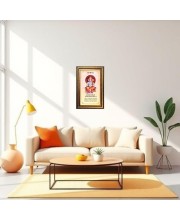 Lord Hanuman Digital Golden Balck Color Photo Frame | Hindu Religious Wall Decor | 10x16 Inches - Inspirational Wall Art For Office, Home Decor - Ideal Spiritual Gift (F16721)