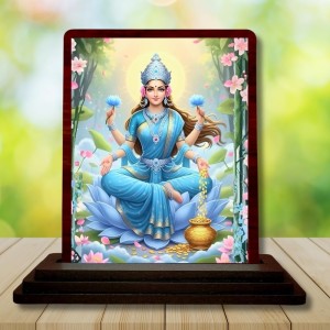Car Desk/Table Top Maa Laxmi Wooden Photo Stand 3x4 Inches, Compact & Stylish Spiritual Display For Car, Home & Office (Pack Of 1) (F15092) Car Desk/Table Top Maa Laxmi Wooden Photo Stand 3x4 Inches, Compact & Stylish Spiritual Display For Car, Home & Office (Pack Of 1) (F15092)