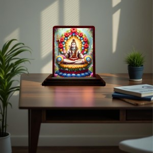 Car Desk/Table Top Lord Shiva Wooden Photo Stand 3x4 Inches, Compact & Stylish Spiritual Display For Car, Home & Office (Pack Of 1) (F14549) Car Desk/Table Top Lord Shiva Wooden Photo Stand 3x4 Inches, Compact & Stylish Spiritual Display For Car, Home & Office (Pack Of 1) (F14549)