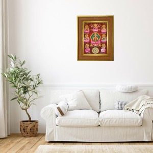 Mata Lakshmi Photo Frame 14x18 Inches-Brown Wooden Frame For Home, Office & Temple Decoration And Gifting (F6251) Mata Lakshmi Photo Frame 14x18 Inches-Brown Wooden Frame For Home, Office & Temple Decoration And Gifting (F6251)