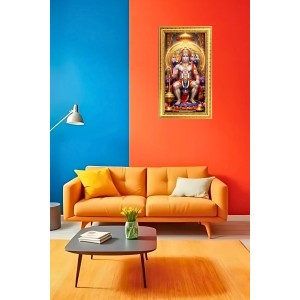 Panchamukhi Hanuman Digital Golden Color Photo Frame | Hindu Religious Wall Decor | 8x15 Inches - Inspirational Wall Art For Office, Home Decor - Ideal Spiritual Gift (F10336) Panchamukhi Hanuman Digital Golden Color Photo Frame | Hindu Religious Wall Decor | 8x15 Inches - Inspirational Wall Art For Office, Home Decor - Ideal Spiritual Gift (F10336)