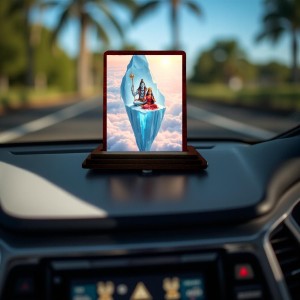Car Desk/Table Top Lord Shiva And Parvathi Wooden Photo Stand 3x4 Inches, Compact & Stylish Spiritual Display For Car, Home & Office (Pack Of 1) (F14324) Car Desk/Table Top Lord Shiva And Parvathi Wooden Photo Stand 3x4 Inches, Compact & Stylish Spiritual Display For Car, Home & Office (Pack Of 1) (F14324)
