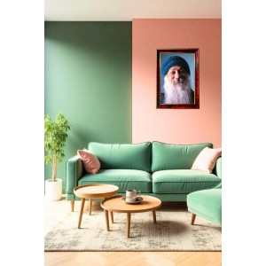Spiritual Guru Oshoo Photo Frame For Wall & Table | 7x9 Inch Golden Cherry Finish | Decorative Spiritual Guru Oshoo Photo Frame For Home, Office & Pooja Room (F11444) Spiritual Guru Oshoo Photo Frame For Wall & Table | 7x9 Inch Golden Cherry Finish | Decorative Spiritual Guru Oshoo Photo Frame For Home, Office & Pooja Room (F11444)