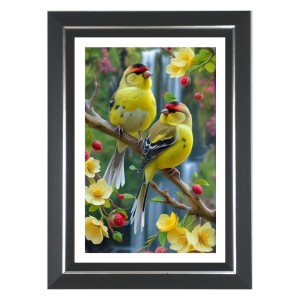 Goldfinch Birds Photo Wall & Table Frame | 10x14 Inch Black Designer | Perfect For Gifting & Home Decor (F9569) Goldfinch Birds Photo Wall & Table Frame | 10x14 Inch Black Designer | Perfect For Gifting & Home Decor (F9569)