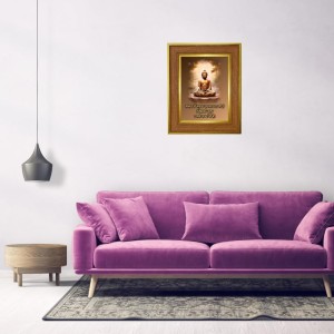 Lord Buddha Photo Frame 10x14 Inches-Brown Wooden Frame For Home, Office & Temple Decoration And Gifting (F6339) Lord Buddha Photo Frame 10x14 Inches-Brown Wooden Frame For Home, Office & Temple Decoration And Gifting (F6339)