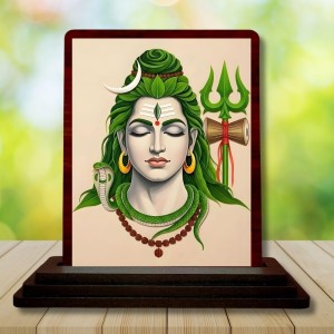 Car Desk/Table Top Lord Shiva Wooden Photo Stand 3x4 Inches, Compact & Stylish Spiritual Display For Car, Home & Office (Pack Of 1) (F14261) Car Desk/Table Top Lord Shiva Wooden Photo Stand 3x4 Inches, Compact & Stylish Spiritual Display For Car, Home & Office (Pack Of 1) (F14261)